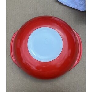 Vintage Pyrex Primary Colors Red Mixing Bowl 403 2.5 QT USA Ovenware